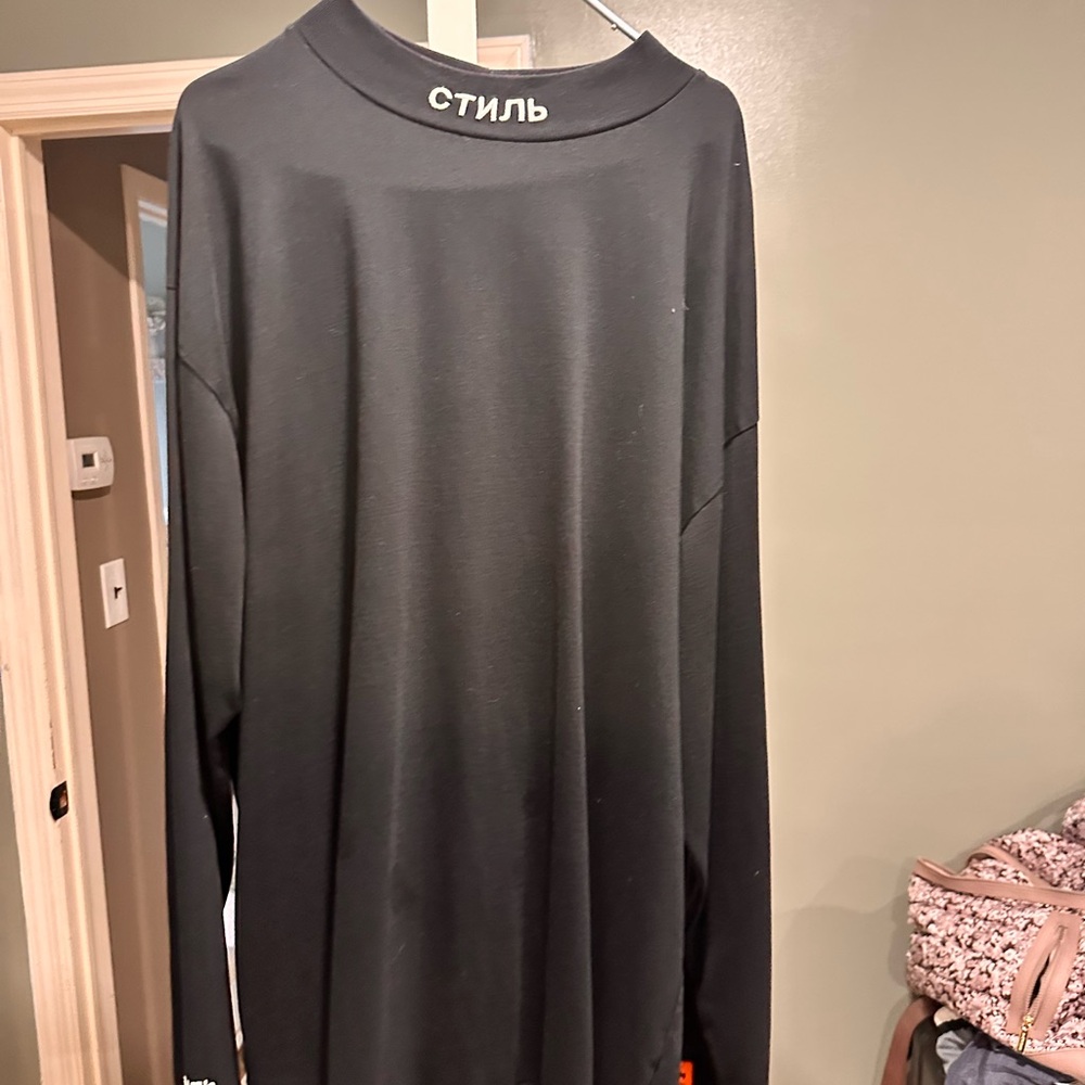 Heron Preston Black Long Sleeve Tee